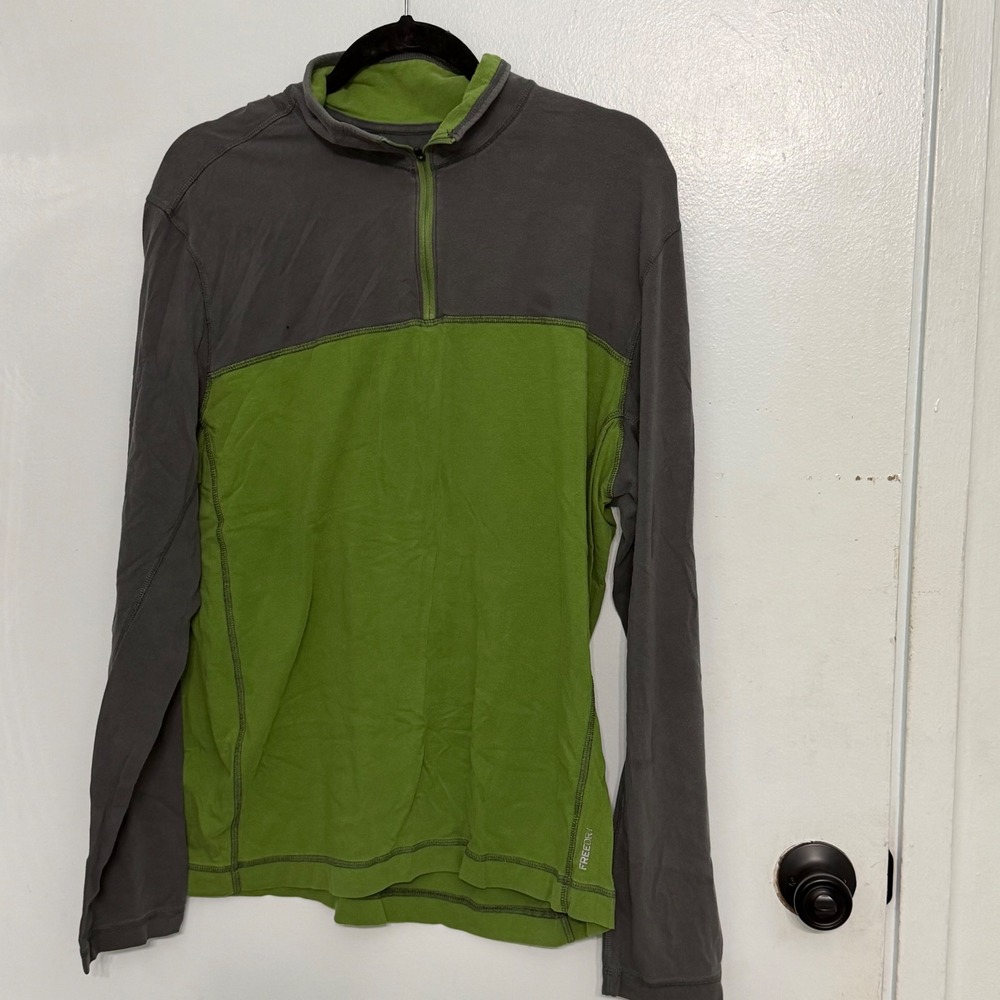 Eddie Bauer Mens FreeDry Outdoor Active Fleece Lightweight Pullover Gorpcore SzL